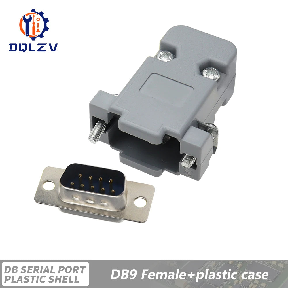 DB15 DB25 DB9 DB37 Parallel Serial Port Fmale/Male Solder Connector+Plastic Assemble Shell Cover 37 9 15PIN VGA Adapter