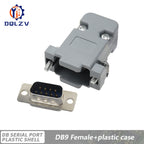 DB15 DB25 DB9 DB37 Parallel Serial Port Fmale/Male Solder Connector+Plastic Assemble Shell Cover 37 9 15PIN VGA Adapter