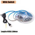 5V USB Led Strip Light SMD 2835 50CM 1M 2M 4M 5M White/Warm White/Red/Blue/Green IP21 Flexible Lighting Ribbon Tape Backlight