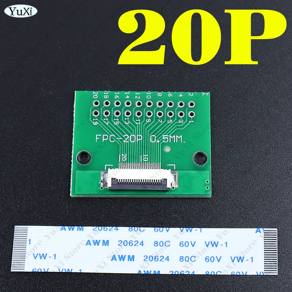 1-10Set FFC/FPC Adapter Board 0.5mm Pitch 60mm Length FFC Cable 6P 8P 10P 12P 14P 20P 24P 30P 40PIN Soldered Connector