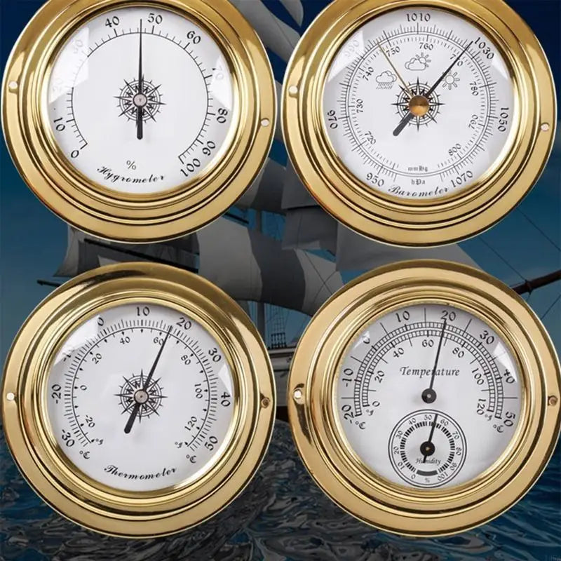 Wall Mounted Weather Station, Temperature Humidity Measurement Barometer Thermometer Hygrometer for Tide Clock Home Cloc