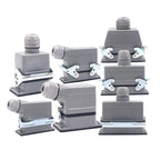 Rectangular Heavy Duty Connectors HDC HE 4 6 8 10 16 20 24 32 48 Core Pin 16A Waterproof Aviation Plug Top Side Line Connector