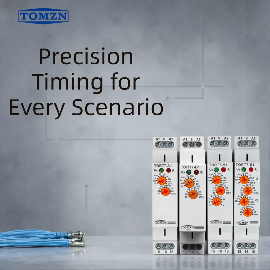 TORT7 Series 10-in-1 Multi-Function Time Relay | ON Delay / OFF Delay / Asymmetric Cycle / Pulse & Interval Timer, 0.1S–10D