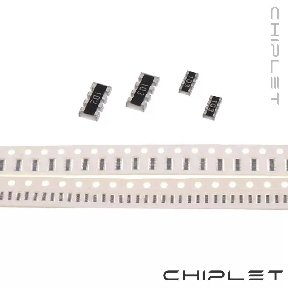 ROW Resistor 0402x4 SMD Network Resistance 0402 8P4R 0Ω To 2MΩ 51Ω 100Ω 330Ω 2KΩ 10KΩ 220KΩ 15Ω 36Ω 68Ω 200Ω 680Ω 5.1KΩ 47KΩ 1MΩ