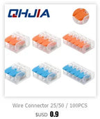 High Power 6mm² Fast Wire Electrical Connectors Universal Compact Splitter Push-in  Cable Wire Connector Fast Terminal Block