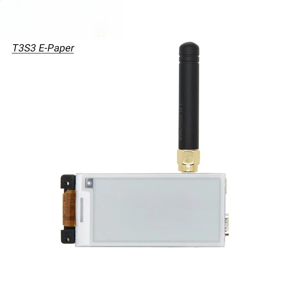 T3S3 2.13 Inch E-Paper ESP32-S3 Module Development Board with LoRa 2.4G SX1280 for Programmable Communication And Networking