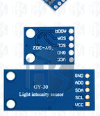 GY - 30 / GY - 302 BH1750 BH1750FVI Light Intensity Illumination Module: 3V - 5V Compatibility for Arduino Projects