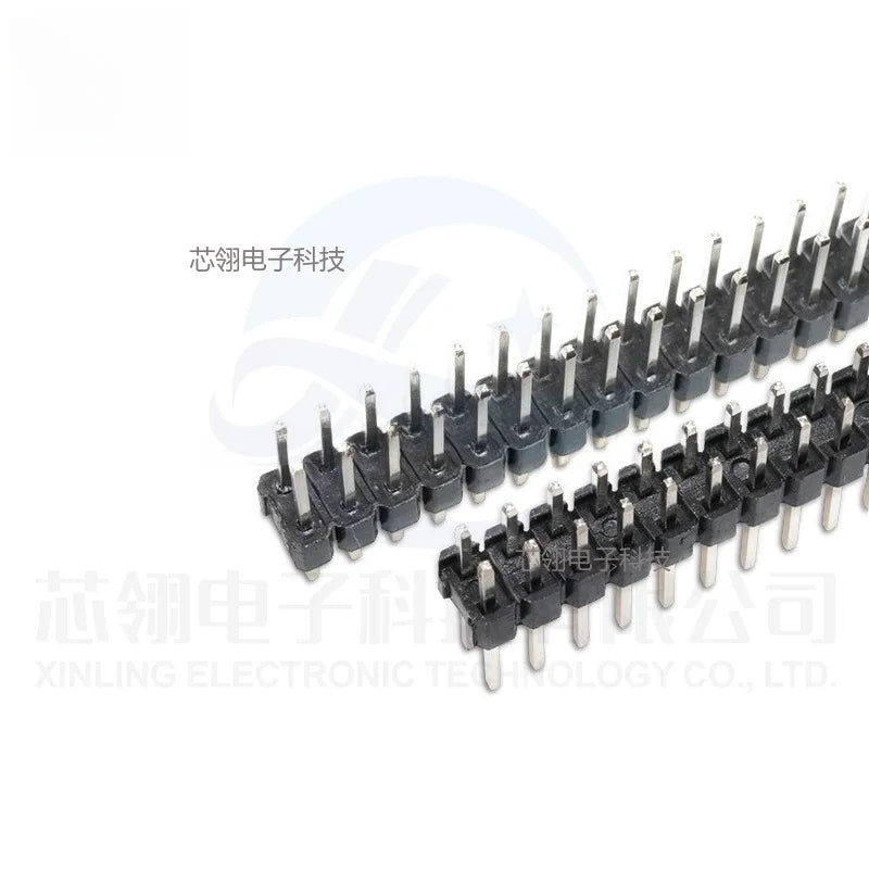 10/20pcs Pcs 2.54mm Double Row Male 2*40P PCB Board Pin Header Connector Strip Pinheader 2/3/4/5/6/8/10/12/20/40Pin For Arduino