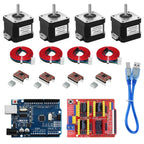 Nema17 Stepper Motor Kit DIY CNC Expansion Board V3 Engraving Machine A4988 Driver 42 Stepper Motor 17Hs4401S with Wire for Home
