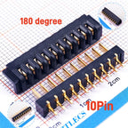 5 Pairs Pitch 2.5 mm 2 3 4 5 6 7 8 9 10 11 Positions Female Blade Socket Male Header Battery Connector Right Angle Straight
