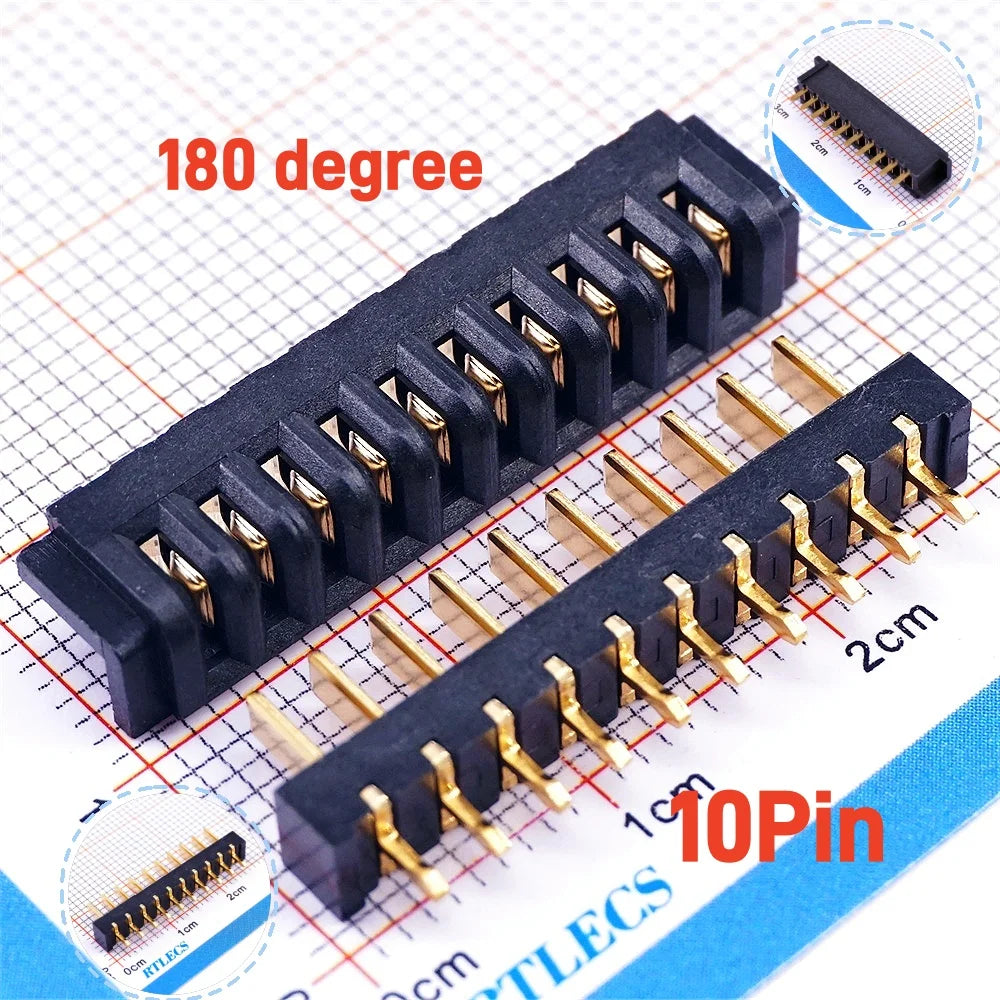 5 Pairs Pitch 2.5 mm 2 3 4 5 6 7 8 9 10 11 Positions Female Blade Socket Male Header Battery Connector Right Angle Straight