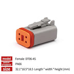 Deutsch DT Industrial DT04-8P-L012 Flange Mount Connector IP68 | 22-16AWG for Heavy Duty Truck & Bus Electrical Systems