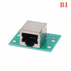 TZW 1Pcs RJ45 Adapter Board To XH2.54 Modular Ethernet Connector Adapter Network Interface + Breakout Board + Pin Header
