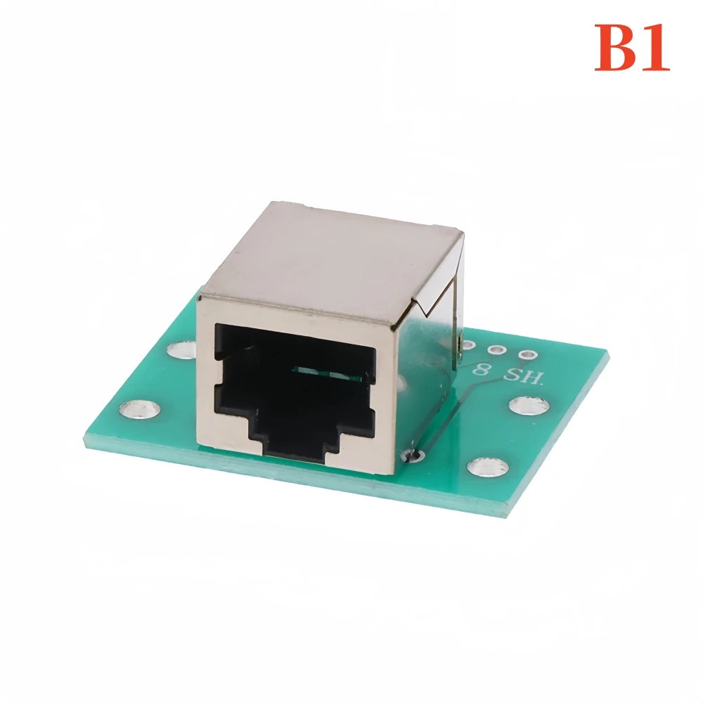 TZW 1Pcs RJ45 Adapter Board To XH2.54 Modular Ethernet Connector Adapter Network Interface + Breakout Board + Pin Header