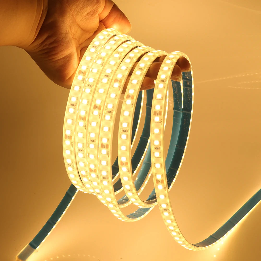 IP68 Waterproof LED Strip Light 2835 12V 24V 120LED/m with 2-pin Wire/ DC Plug Flexible Adhesive Tape 3000k/4500K/6000K 1M-20M