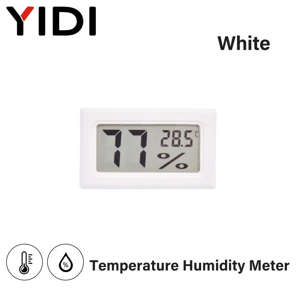 LCD Digital Indoor Outdoor Thermometer Thermo Hygrometer Probe Tester Incubator Aquarium Temperature Humidity Meter Sensor Gauge