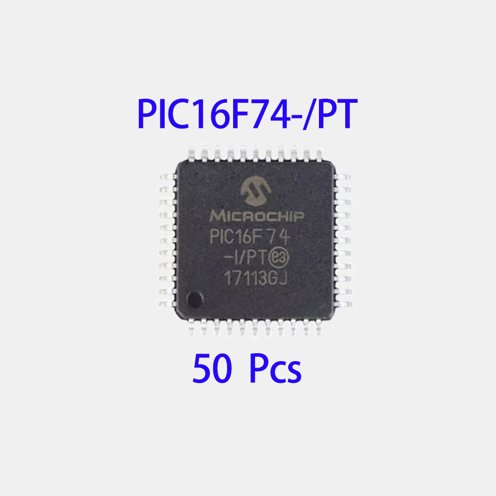 1~100Pcs  PIC16F74-I/PT Qfp44 Surface Mount Smd Chip 8 Bit Pic Microcontroller Mcu Integrated Circuit For Electronic Diy Project