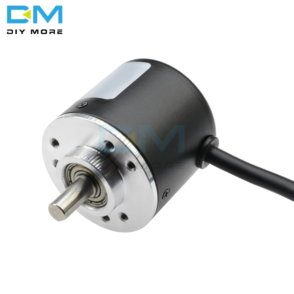 360 600 P/R Encoder DC 5V-24V Encoder 360p 600p Incremental Rotary AB 2 Phases 6mm Shaft Suit for Displacement Measurement
