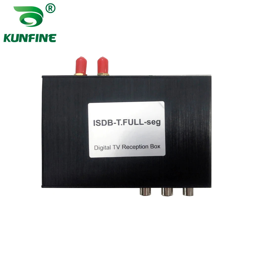 12V-24V Car Digital TV Receiver ISDB-T Full One Seg Mini B-cas Card With 2 Tuner Antenna Japan