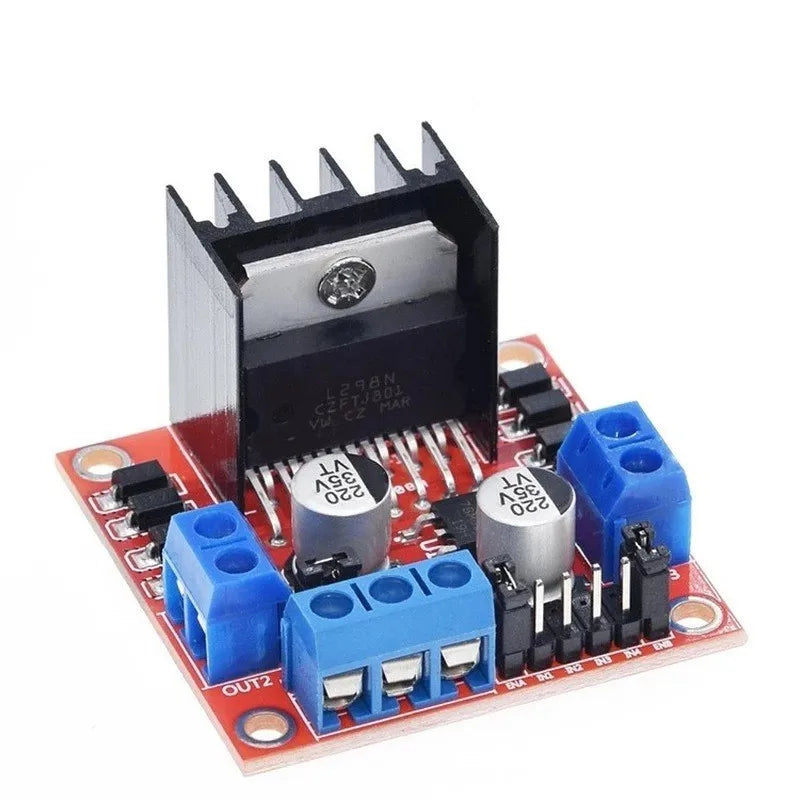 1/2/5pcs L298N Driver Board Module Dual H Bridge DC Stepper Motor Smart Car Robot Breadboard High Power L298 DC Motor Driver