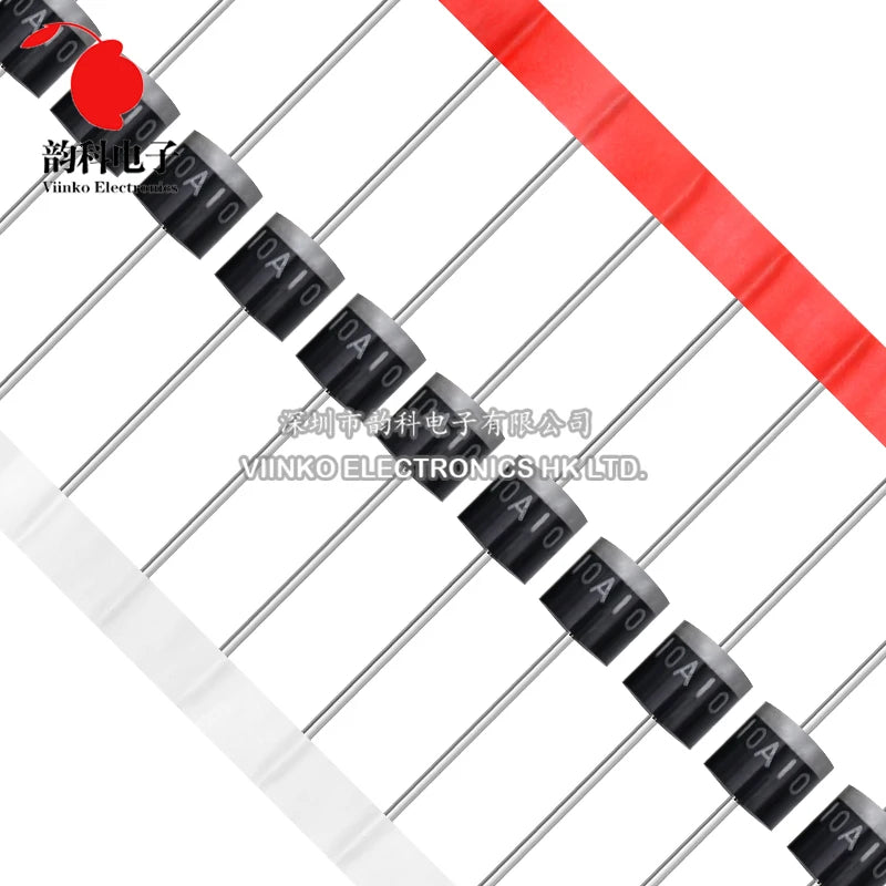 20pcs 10A10 6A10 20A10 R-6 6A 10A 20A 1000V DIP Axial Rectifier Diode Good Quality