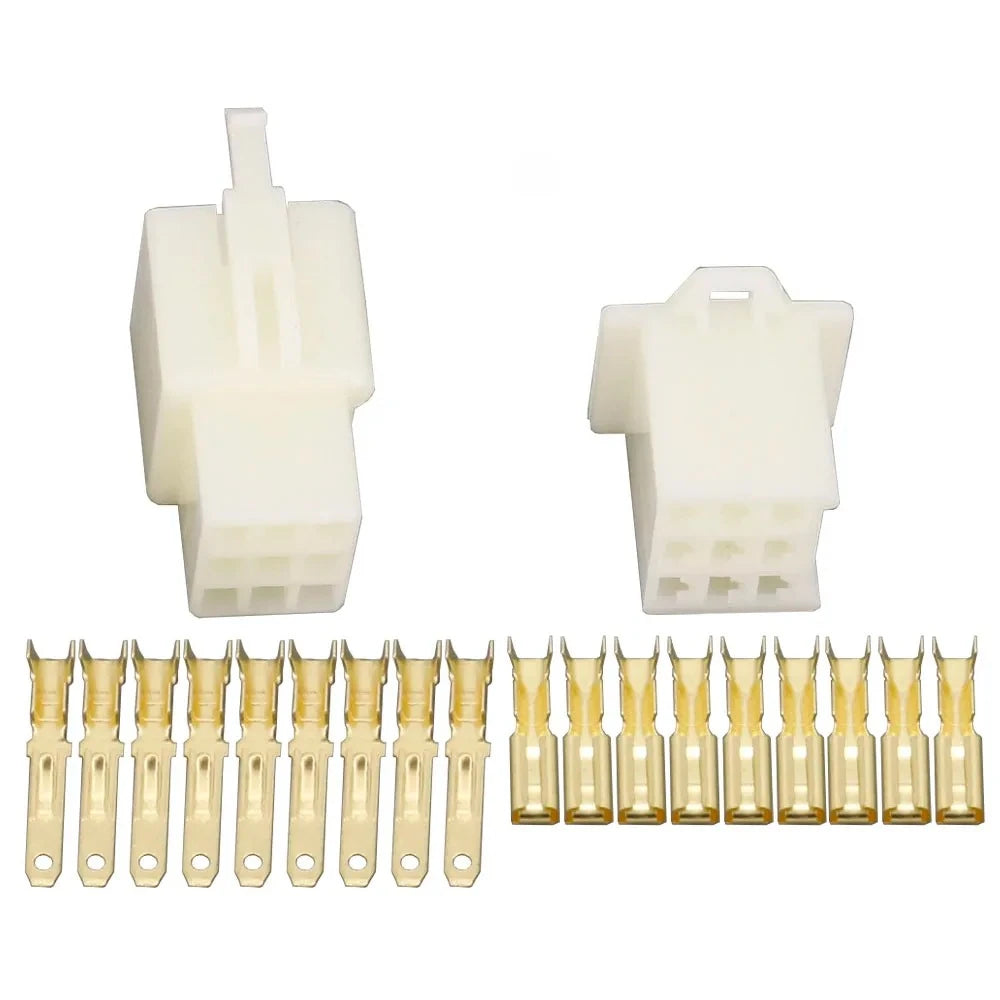 10Sets DJ7021A 2/3/4/6/9Pin 2.8mm Series Electrical Wire Connector Male Female Cable Terminal Plug Kits for Motorcycle Ebike Car