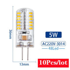 10Pcs/lot G4 LED Light Bulb 2W 3W 4W 5W 7W 9W AC DC12V 220V Corn Lamp SMD2835 Spotlight Chandelier Lighting Replace Halogen Lamp