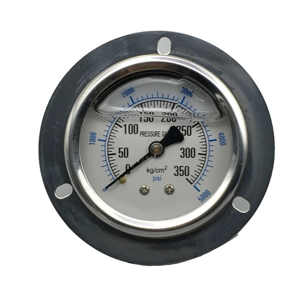 Industrial Pressure Monitoring Axial Edge Gauge Easy Installation Pressure Meter Barometer Seismic Pressure Meter