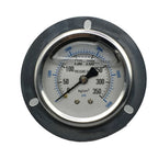 Industrial Pressure Monitoring Axial Edge Gauge Easy Installation Pressure Meter Barometer Seismic Pressure Meter