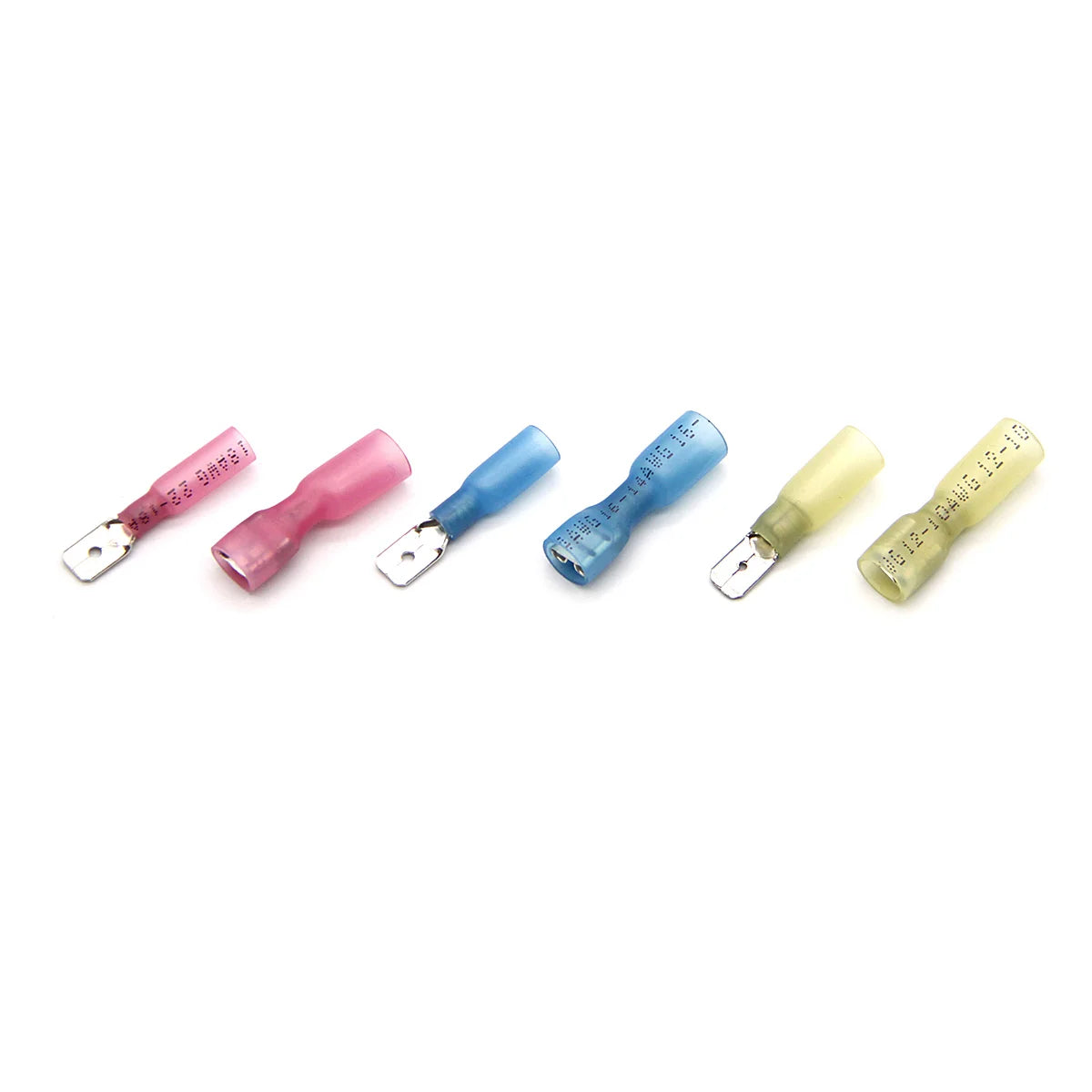 20/50/100PCS Male Female Heat Shrink Spade Crimp Terminal Waterproof Insulated Butt Electrical Wire Connector Cable Terminal Kit