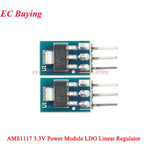 100Pcs/1pc AMS1117 3.3V 5V Power Supply Module AMS1117-3.3 AMS1117-5.0 LDO Linear Voltage Regulator Board 800mA PCB