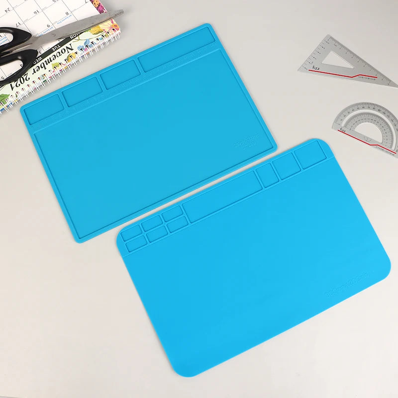 1Pc ESD Heat Insulation Soldering Mat Computer Phone Repair Pad High Temperature Resistance Working Silicone Soldering MatHot