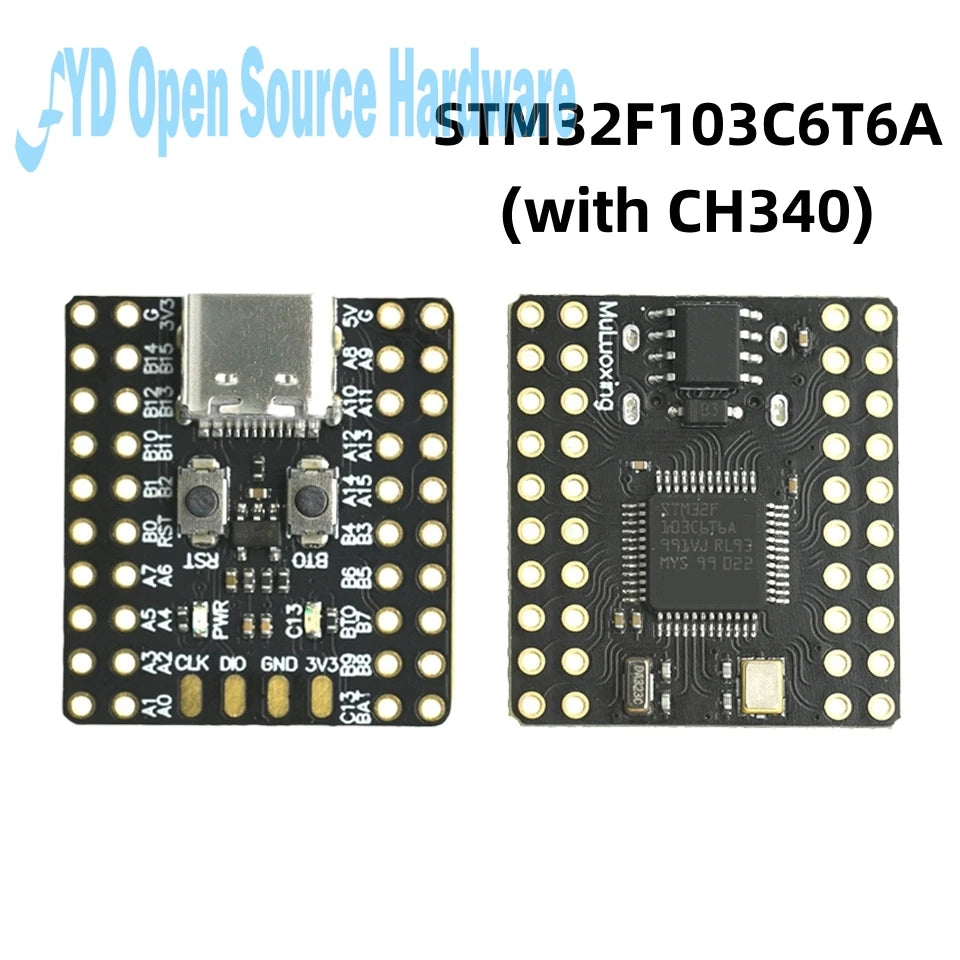 STM32F103C8T6 Mini Imported Original Chip Single Chip Ch340 ARM Architecture Minimum System Board