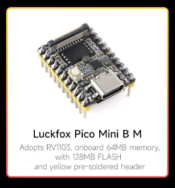 Luckfox Pico Mini RV1103 Linux Micro Development Board, Integrates ARM Cortex-A7/RISC-V MCU/NPU/ISP Processors