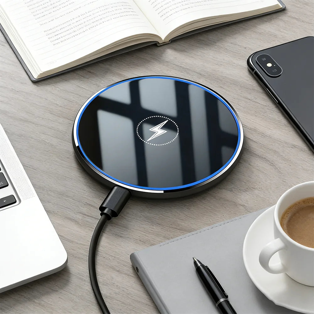 30W Wireless Charger Fast Charging Pad  For iPhone 17 16 15 14 Pro XS Max XR For Samsung S26 S25 S23 S9 S8 Note 10