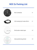 C NEW NEO 3x Ublox M9N GNSS IP66 Dustproof And Waterproof GPS Module