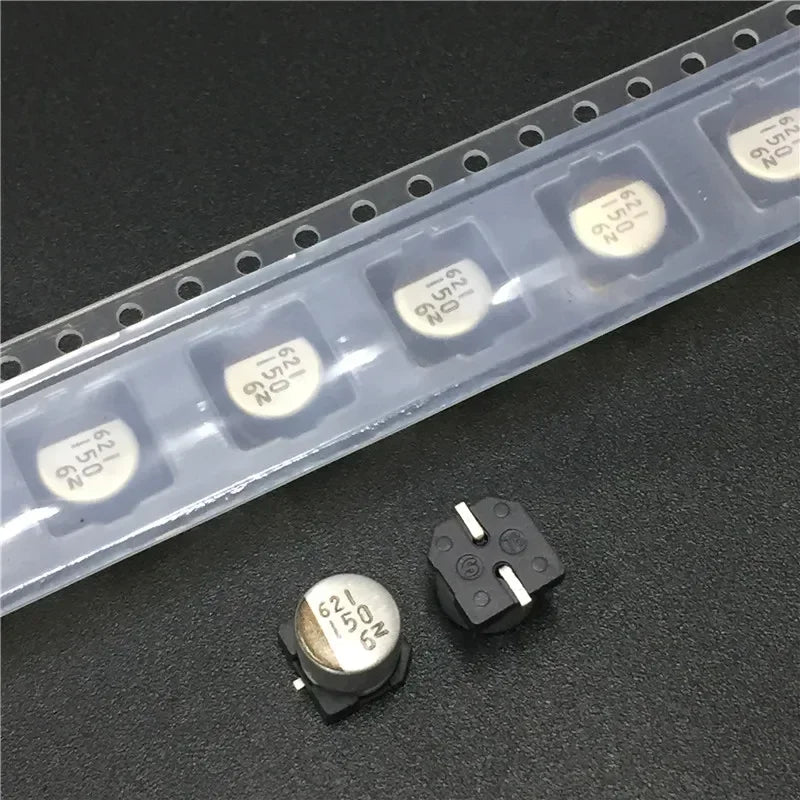 10Pcs/50Pcs 150uF 6.3V NACZ series 6.3x6.3mm 6.3V150uF Chip type SMD Audio Electrolytic Capacitor