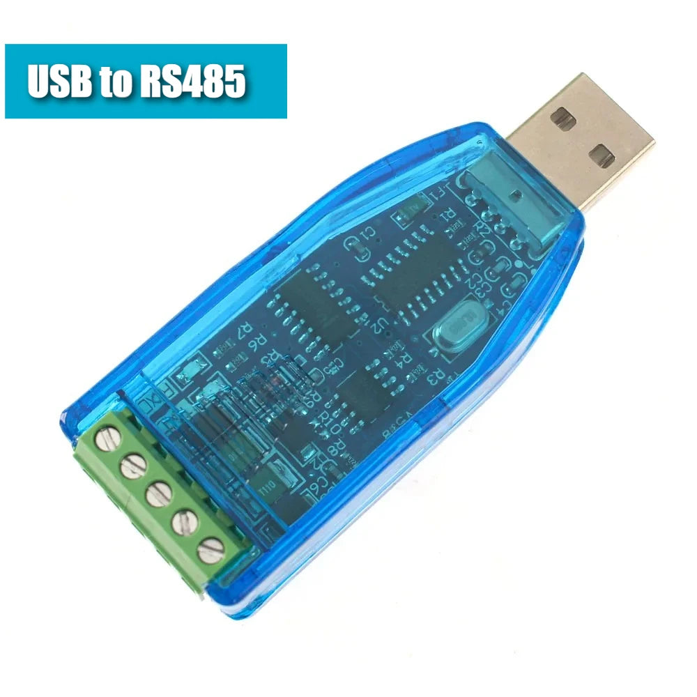 Industrial USB To  RS232 RS485 Converter Module with TVS Protection Bidirectional Half-Duplex Modbus RTU for PLC/SCADA Systems