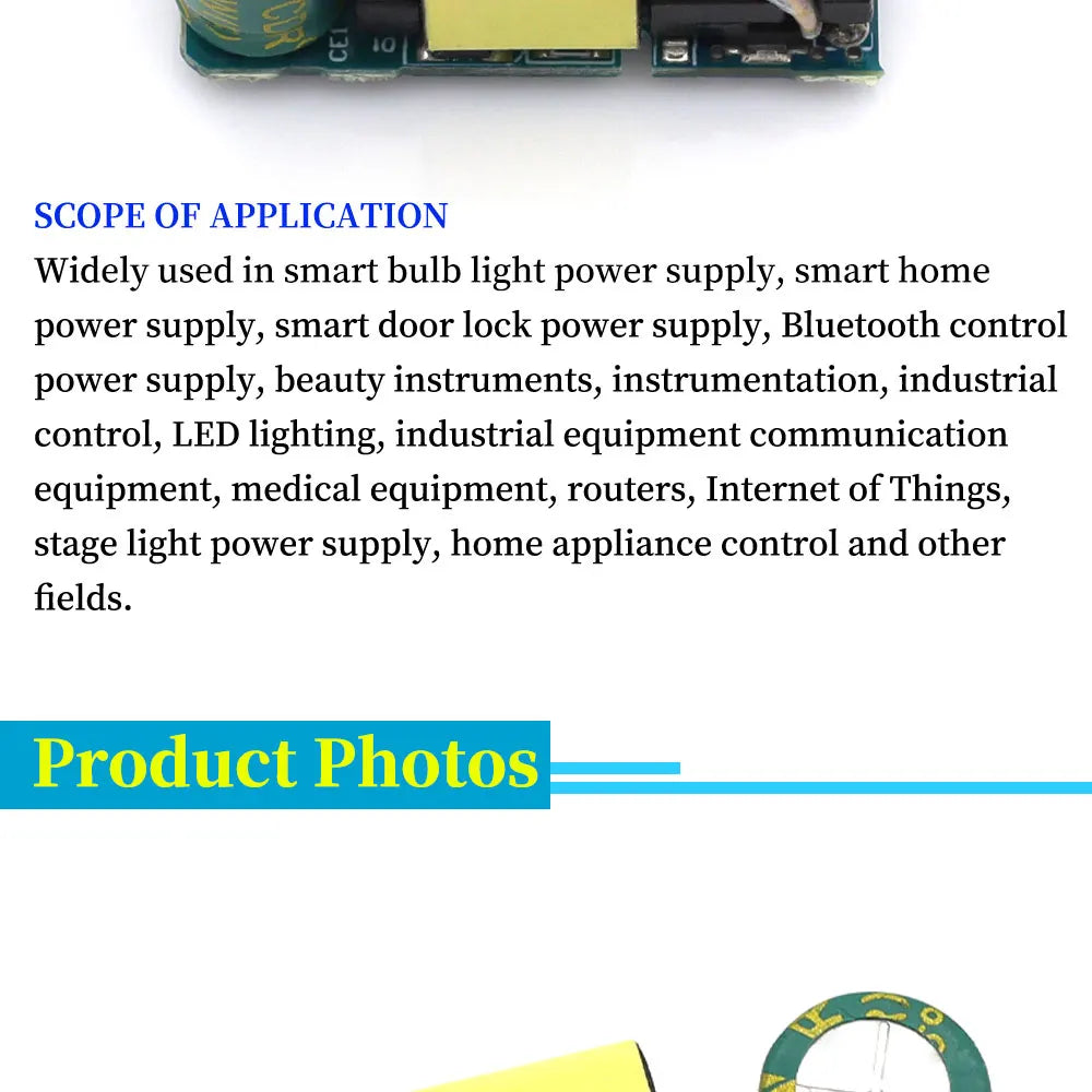1/5/10Pcs AC-DC Converter 110V 220V to 5V 2A Buck Voltage Regulator Low Ripple Switching Power Supply Module