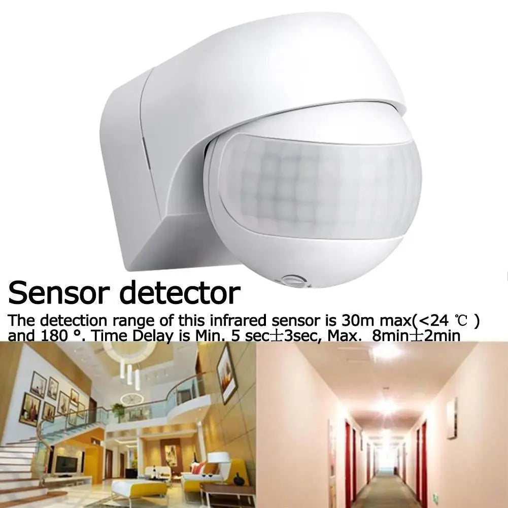 3/5 Pcs Outdoor Infrared Long Motion 110v~230v Wall Switch PIR Detectors LED Sensor Waterproof Timer 180 Light Motion Sensor