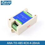 Analog Acquisition Module 4-20mA 0-5V 10V to RS485 Transmitter Modbus Wide Voltage High Precision AD
