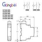Modular Household Contactor 220V ICT 2P 16A 20A 25A 2NC 2NO 1NO 1NC 50/60Hz