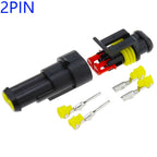 1 Set 1 2 3 4 5 6 Pin Super Seal AMP Electrical Connector Automotive Waterproof Xenon Lamp Male And Female Plug For Car
