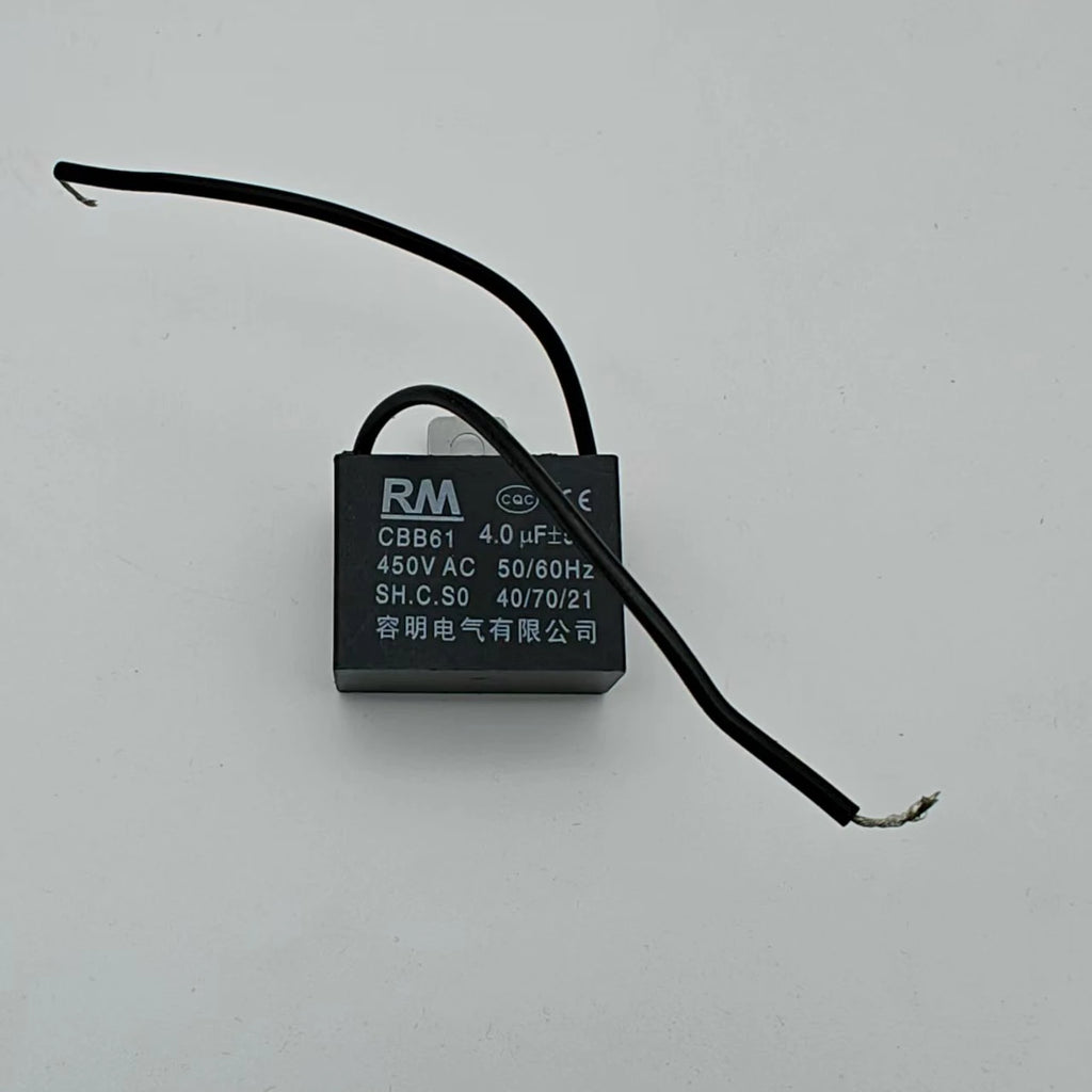 1Pcs Cbb61 450V Starting Capacitor 0.8/1/1.2/1.5/1.8/2/2.5/3/3.5/4/5Uf Micro Capacitor for Fan, Ceiling Fan, Exhaust Fan, Range Hood Motor, Micro Motor Run Capacitor Cbb61