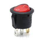 1~300pcs KCD1 LED Rocker Switch Round 2/3Pin ON-OFF-ON 2/3 Position 6A/250VAC 10A/125VAC SPST 23mm Car Push Button Switches