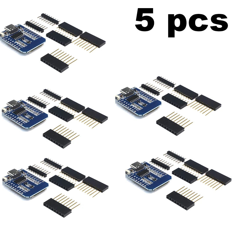 Original D1 Mini ESP8266 NodeMcu Board Type-C USB with ESP-12F 4MB Flash for Arduino IDE & IoT Project