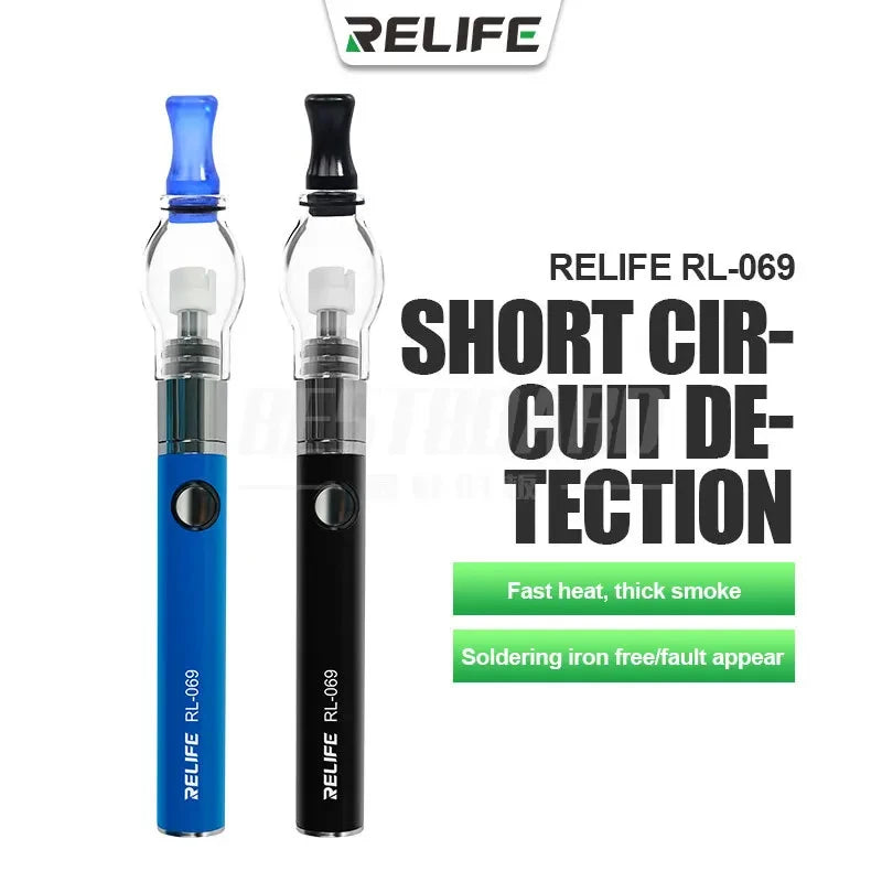 RELIFE RL-069 Rosin Atomizer Flux Pen USB Charging Suitable for Mobile Phone Repair Motherboard PCB Short Circuit Detector Tool