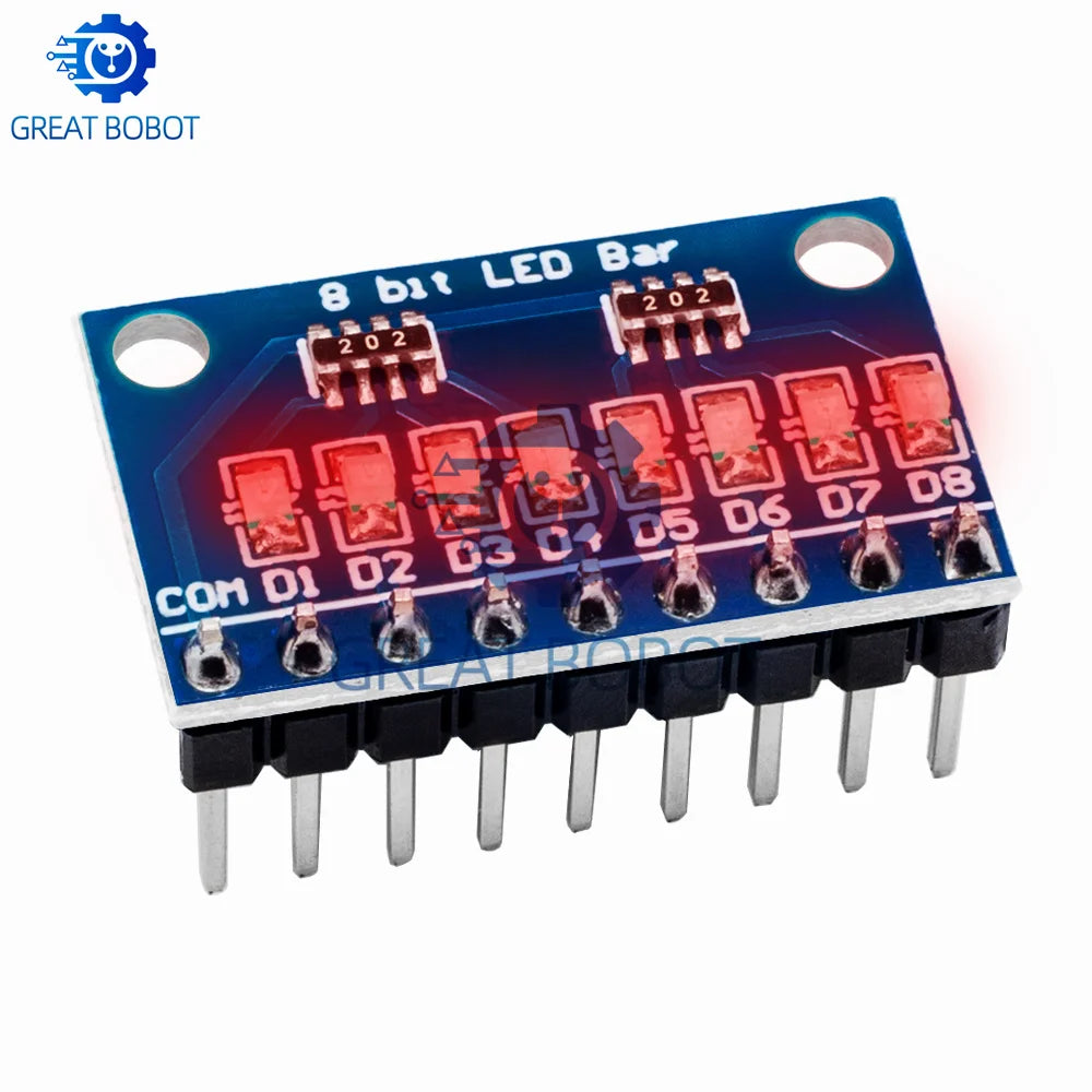 BS 3-24V 8 Bit Blue/Red Common anode/cathode LED indicator Module Breadboard kit Board for MCU ARM 3d printer for UNO MEGA2560