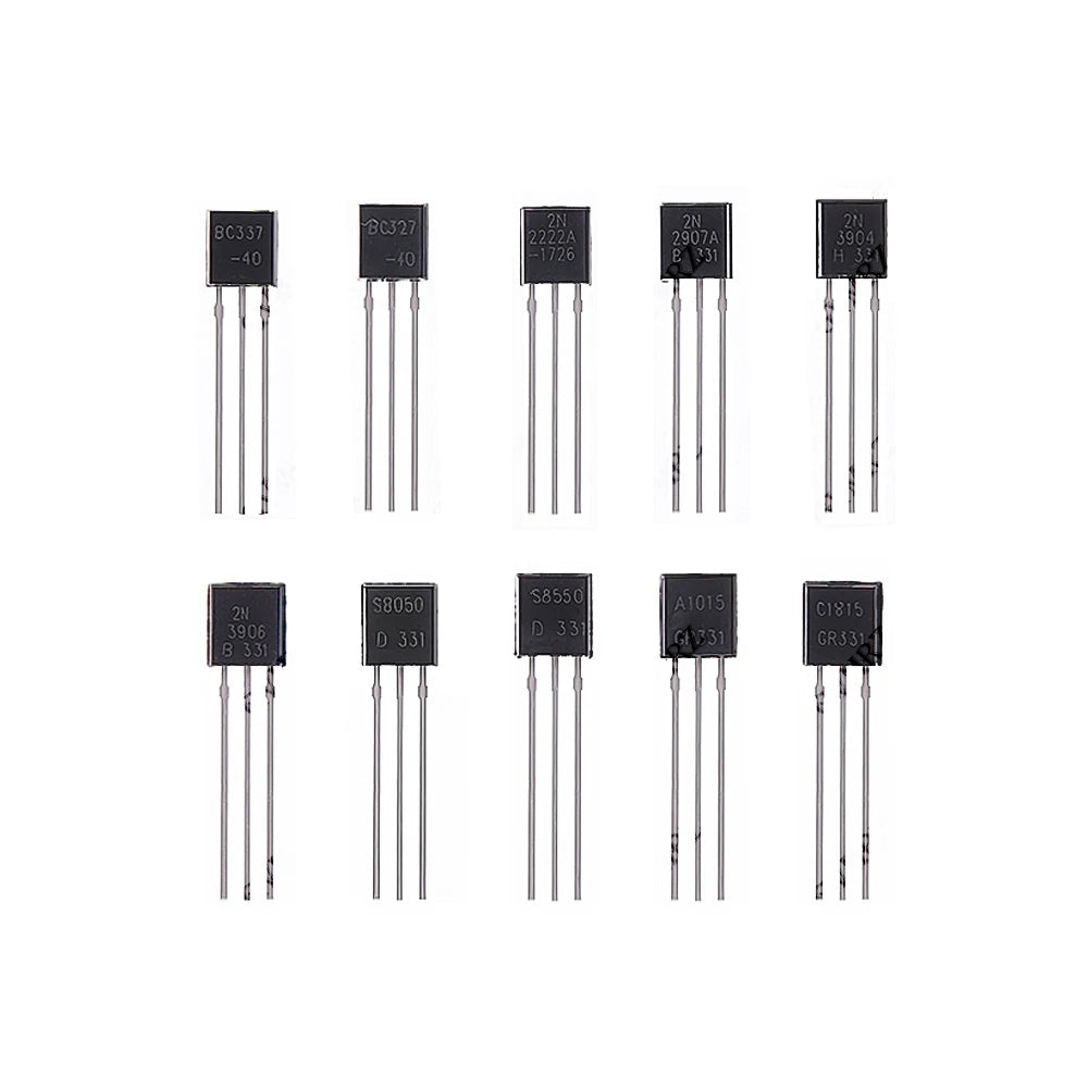 200PCS 10Values TO-92 Power Transistor Kit (BC337/2N2222/S8050 etc.) for Arduino DIY Electronic Project  BC337 2N2222 S8050