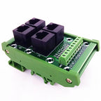 DIN Rail Mount  RJ45  Module,Unshielded RJ45 8P8C Jack 4-Way Buss Breakout Board, Terminal Block, Connector.